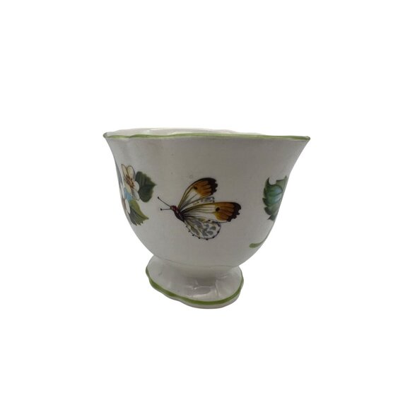 Old Foley James Kent Strawberry Mini Sugar Bowl Floral & Butterfly England - Picture 3 of 6